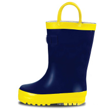 2020 Nuevas botas de lluvia de moda Inglaterra Botas de lluvia de punta de acero PVC Botas de lluvia Mujeres para niños